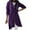 Dark Purple, variant on Pejock Women's Zip Up Fashion Hoodies Oversized Irregular Hem Long Jackets Solid Color Fall Winter Sweatshirts Coats with Pockets S-5XL