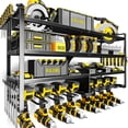 thumbnail image 1 of Organizador de Herramientas Eléctricas para Pared Kodreat 4 Niveles con 8 Soportes para Taladro, 1 of 7