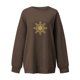 thumbnail image 2 of Gibobby Sudadera Navidad mujer Sudadera con capucha de manga larga con estampado de oro de imitación para mujer(Marrón,XG), 2 of 4
