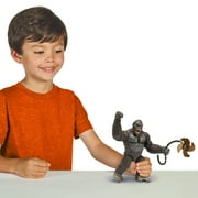 MonsterVerse 6” Ferocious Skull Island Kong Figure with Battle Damage, Helicopter and Propeller Accessory