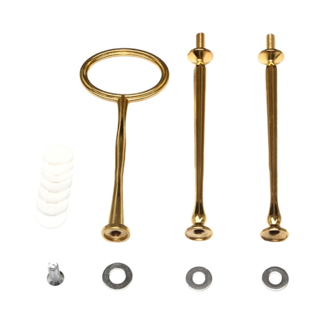 jifeng Cake Plate Stand Handle Heavy Duty Hardware Rod for Daily Use Party Birthday golden