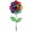 19-inch Rainbow Triple Wheel Flower with Leaves, variant on In the Breeze 2685 — 13.5-Inch Rainbow Triple Flower Spinner- Colorful Wind Spinner for Your Yard and Garden