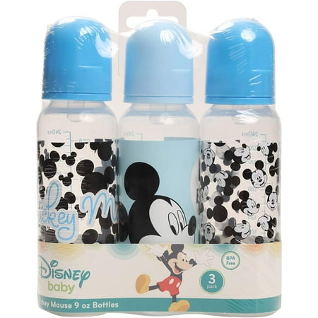 BABY BOTTLE SET 3 - BOYS - DISNEY MICKEY MOUSE OH BOY - 9 oz BPA FREE