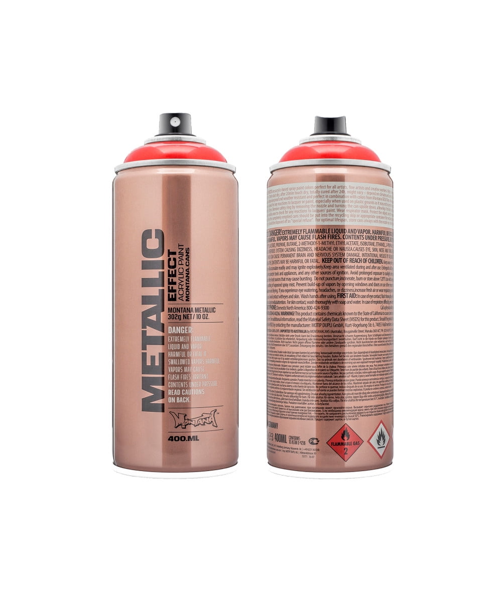 Montana Effect 400 ml Metallic Spray Color, Red