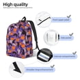 thumbnail image 3 of Vsdgher Halloween Black Cats Print Canvas Backpack Travel Rucksack Unisex Knapsack 15.7/17.7Inch Laptop Backpack for Work,College-Small, 3 of 5