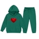 thumbnail image 4 of TaTaai Valentine's Day Kids Hoodie and Pants Set, Heart Print Two Piece Outfit, Cute Couple Matching Wear Gift, 4 of 4