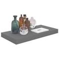thumbnail image 3 of Floating Wall Shelf High Gloss Gray 19.7"x9.1"x1.5" MDF Grey, 3 of 7
