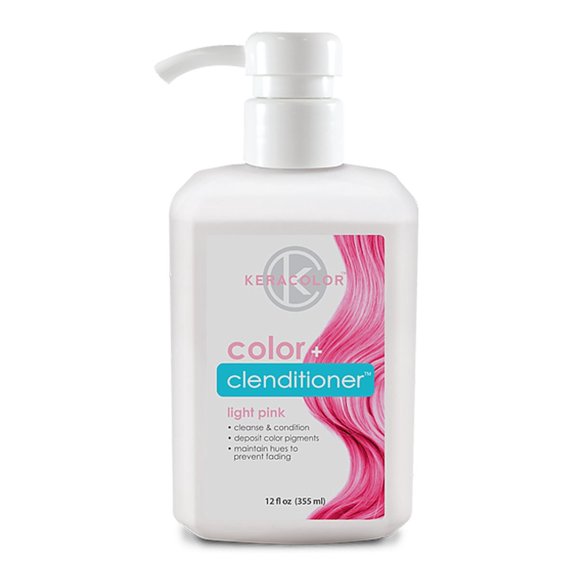 Keracolor Clenditioner LIGHT PINK Hair Dye - Semi Permanent Hair Color Depositing Conditioner, Cruelty-free, 12 Fl. Oz.