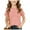 Pink, variant on Juslio Girls Ruched T Shirts Breathable Crew Neck, Casual Short Sleeved Tops Comfortable Shirts Sizes 2-18