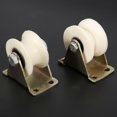 thumbnail image 1 of Sliding Gate Roller - 2Pcs 50mm Diameter Steel Sliding Gate Roller Wheel U-Shaped Wheel Track for Sliding Door, 1 of 7