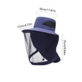 thumbnail image 3 of Mesh Sun Hat Mosquito Protection Fishing Cap Outdoor Hiking Hat Breathable Foldable for Men Women with Removable Face Flap(Blue), 3 of 7