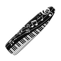HELLHERO Piano Keys Musical Notes Ironing Board Cover, 15×54inch, This Cover Fits Most Standard Boards, Dust - Proof Ironing Accessory for Home Decoration