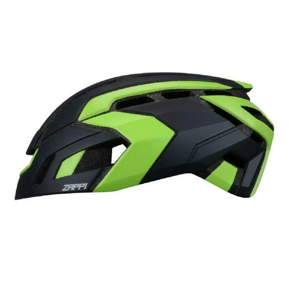 NOW ZAPPI Bike Cycling Helmet - Aerodynamic Bicycle Matte Black/Neon Green S/M