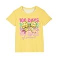 thumbnail image 2 of Babcutegg Kids Short Tops Sleeve Shirts for Girls Boys Cotton T-shirt Fashionable Cotton Pullover Yellow Size 13 Years, 2 of 6
