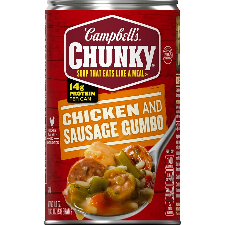 Campbell's Chunky Chicken and Sausage Gumbo Soup