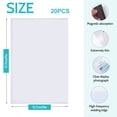 thumbnail image 2 of 20 Pack Magnetic Picture Frames for Refrigerator, 5 x 7 Inch Reusable Magnetic Photo Frames with White Border, Clear PVC Picture Holders for Fridge, Locker, Office, School, and Home, 2 of 6