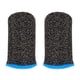 thumbnail image 1 of 2 fundas para dedos de juegos móviles de 24 puntadas, antisudor, antideslizantes (negro y azul)., 1 of 6