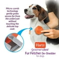 thumbnail image 4 of Hartz Groomer's Best Fur Fetcher De-Shedder Grooming Brush for Dogs, 4 of 6