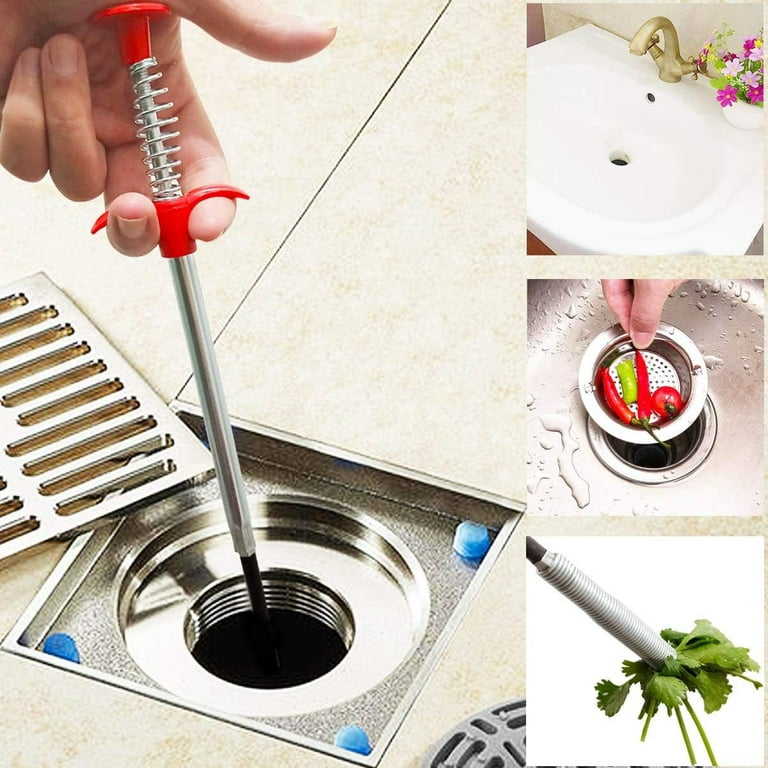 Plumbing Grabber Sink Grabber Flexible Claw Pickup Tool for Litter Pick, Drains, Home Sink, Toilet & Clean Dryer Vents (24inch)