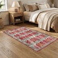 thumbnail image 2 of ODIKA 5'x7' Ultra-Soft Area Rug, Bathroom Structured Abstract Arches Vintage Ornamental Top Stairs None Washable, Bare feet friendly, Silk-Touch for Bedroom Home office, 2 of 7