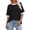 Black, variant on YODETEY Women's Plus Size Tops with Shorts Sleeve, Crewneck Shirts Tops Blouses for Womens, Pink,Size S-5XL