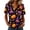 Purple #192, variant on DORKASM Halloween Costumes for Women V Neck Skeleton Lounge Pullover Short Sleeve Funny Print Pumpkin Fall Winter T Shirt Spooky Vacation Causal Shirt Khaki 2XL