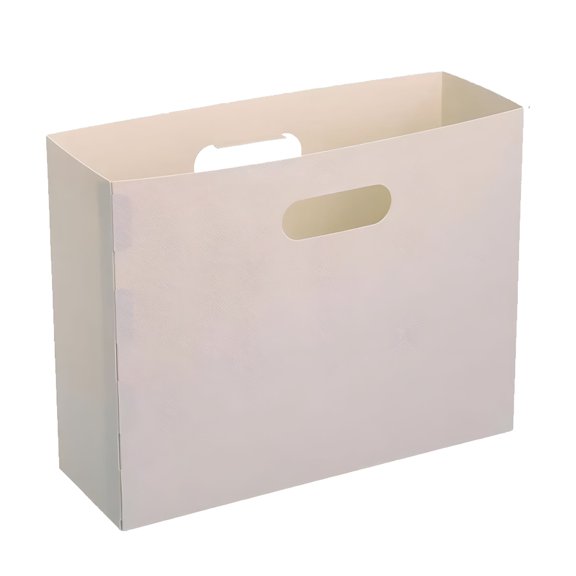 CCOCC 2026 New File Organizer Box with Handle Cardboard Storage File Box for Letter Size Hanging Folder Filing Boxes Portable Desktop Folder Organizer for Home Office School Documents