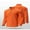 Orange, variant on Holiday Gifts! Titcea Long Sleeve Shirts for Men Fleecing Liner Zipper Solid Color Round Neck Shirt Warm Comfort Tops
