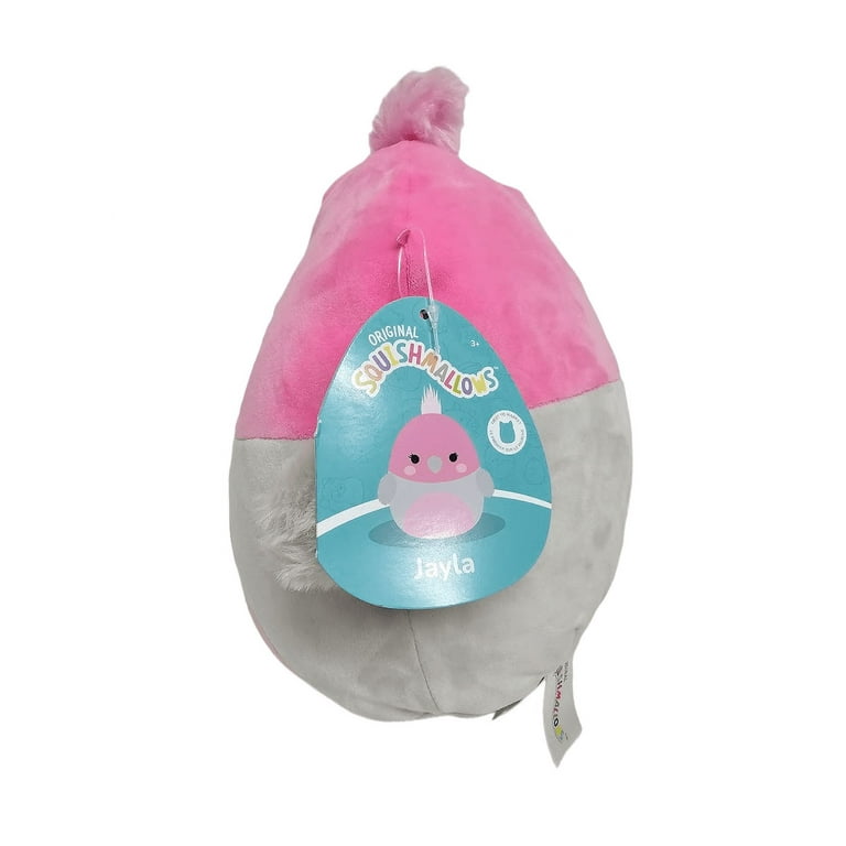 Squishmallows Jayla the Galah Cockatoo - 8'' Soft Pink Grey