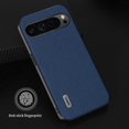 thumbnail image 2 of ABEEL For Google Pixel 9 Pro Case Litchi Textured Cowhide Leather Coated TPU+PC Phone Cover - Blue, 2 of 3