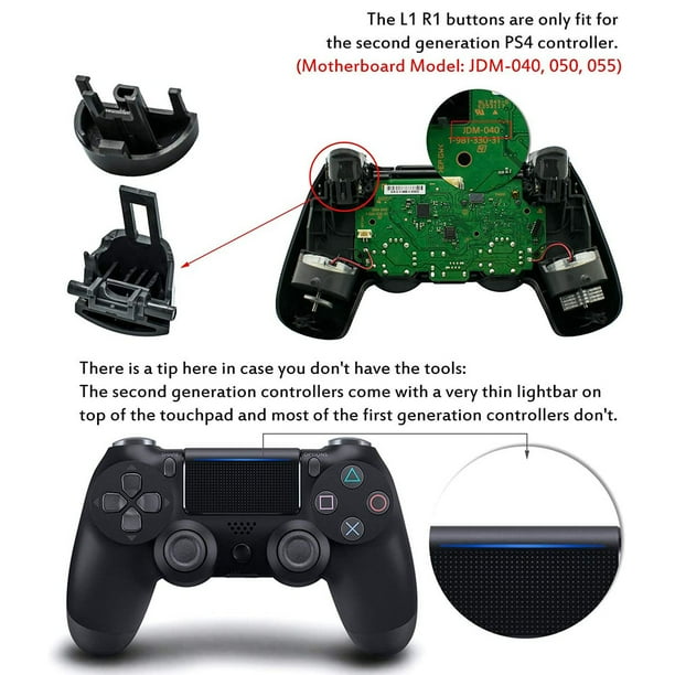 L1 R1 L2 R2 Trigger Button Replacement for PS4 Pro Dualshock