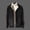 Black, variant on Fesfesfes Jacket for Men's Casual Lamb Fleece Jacket Stand Collar Long Sleeve Zipper Pocket Solid Tops Plus Fleece Coath