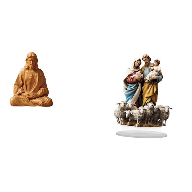 Figura Coleccionable Del Sagrado Corazón De Jesús Para Pasillo, Dormitorio, Oficina, Escritorio, Chimenea Con Decoración única De Acrílico, Adorno De Mesa, Regalo Para La Esquina De La