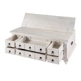 thumbnail image 2 of Butler Specialty Company Chipping  Wood 6 Drawer Trunk Coffee Table - White, 2 of 7