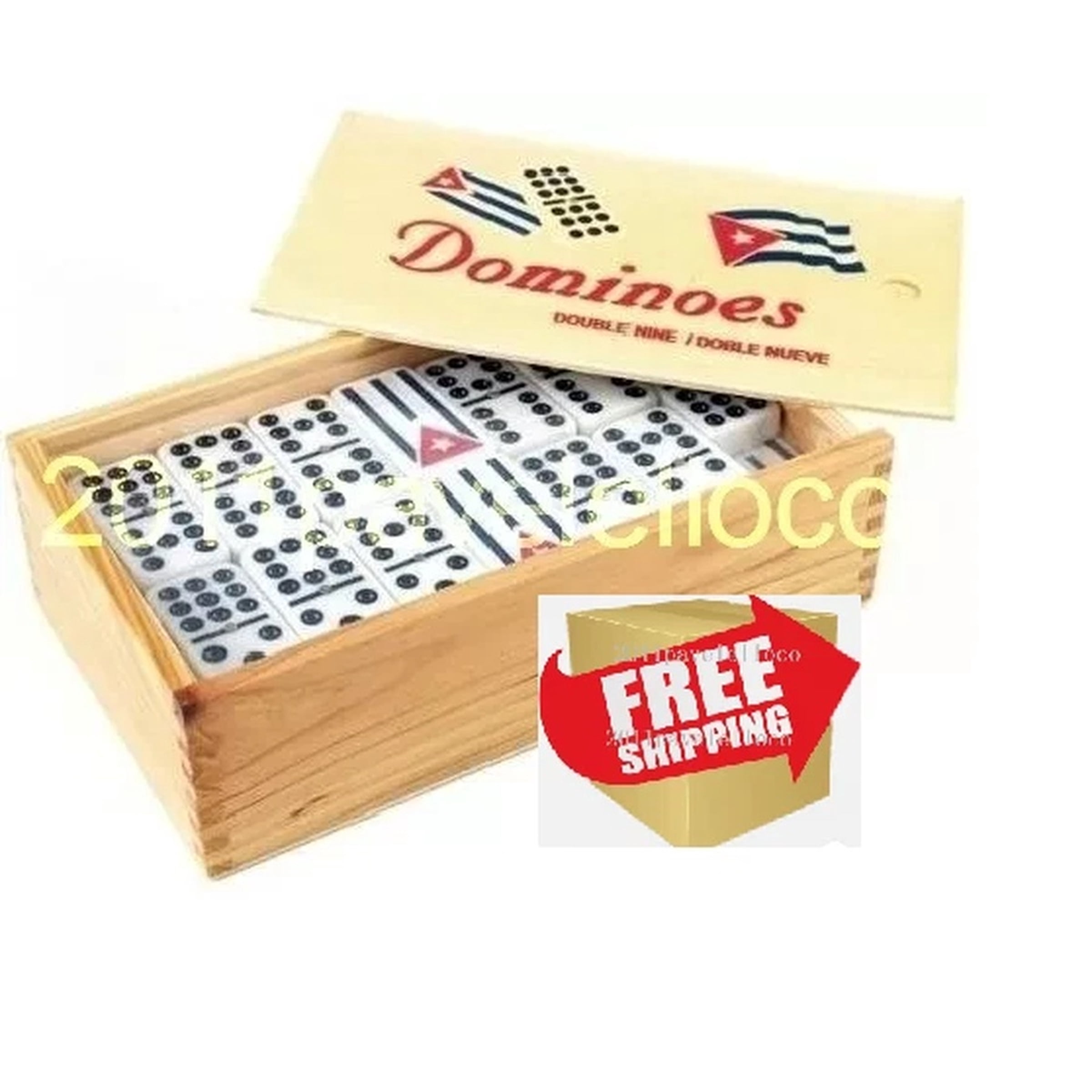 Domino Cuban (DOMINO CUBANO DOBLE NUEVE) double NINE DOMINOES fun game