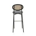 thumbnail image 5 of LeisureMod Euston Modern Wicker Bar Stool With Black Steel Frame, Set of 2, 5 of 12