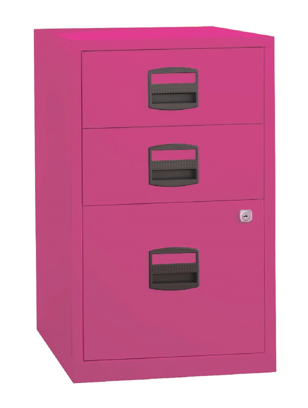 Bisley Three Drawer Steel Home Or Office Filing Fuchsia File3