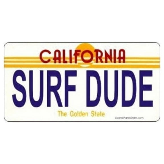 Design It Yourself Custom California Plate #2. Free Personalization on Plate