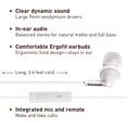 thumbnail image 2 of Auriculares Panasonic ErgoFit RP-TCM125-W con cable y micrófono, 2 of 7