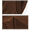 thumbnail image 7 of QUOTAY Classic Solid Color Zip Up Sweater Hoodie with Pockets for Girls and Boys Comfortable Casual Knit Cardigan Jacket Outerwear for Kids Sizes 3-10 Years Coffee,5-6Years, 7 of 7