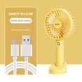thumbnail image 1 of Ventilador de mano portátil 3 Ajuste de velocidad Ventilador pequeño recargable USB 1000-1200mAh, 1 of 6