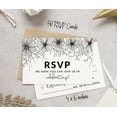 thumbnail image 3 of Inkdotpot 50 Blank RSVP Cards,RSVP Postcards No Envelopes Needed,Floral Print Response Card,RSVP For Wedding,Baby Shower,Bridal Shower, 3 of 5