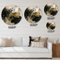 thumbnail image 4 of Designart "Chaos in Black I" Abstract Metal Round Art Print, 4 of 5