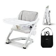Unilove Feed Me 3-in-1 Portable High Chair & Feeding Booster Seat for Infant and Toddler, Shadow Gray