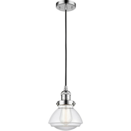 

Polished Chrome Tone Mini Pendants 7 Wide Clear Glass Steel/Cast Brass/Glass Medium Base 1 Light Fixture