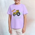 thumbnail image 2 of Gubotare Boys' T-Shirts Toddler Shirt for Boys T-Shirt Kids Sunday Athletic Outfit Funny Print Summer Tee Tops Sizes 7-8T (Light Purple,7-8 Years), 2 of 4