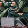 thumbnail image 3 of MICGEEK 8'x10' Floral Washable Rugs 8x10, Non-Slip Soft 8x10 Rugs for Living Room Bedroom, Ultra-Thin Stain Resistant Boho Accent Carpet for Dining Room Office,Dark Green, 3 of 10