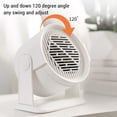 thumbnail image 5 of NFTIGB Desktop Space Heater 400W EU Plug 220V Fast Heating Personal Electric Heater with Overheat and Tip-Over Protection for Bedside 7.1 x 6.7 x 4.3 inches / 18 x 17 x 11 cm, 5 of 9