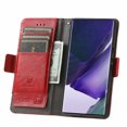 thumbnail image 2 of Case for Samsung Galaxy S22 Ultra 5G Cover Leather Wallet Folio Case Book Design Flip Magnetic Closure - Red, 2 of 5