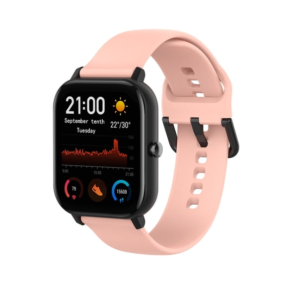Hearth & Gear Silicone Sports Sweat Proof Solid Color Watch Band With Convenient Adjustment And Wide Compatibility Compatible With Smartwatch Gbd200-1 Ga2100vb-1a Men Digital Women Solar Wheel Watch